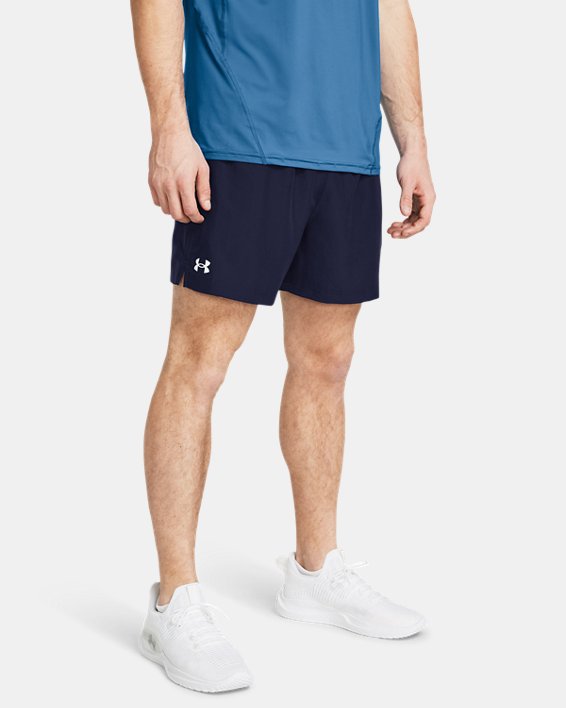 Men's UA Tech™ Woven 5" Shorts in Blue image number 0